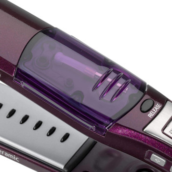 Babyliss Hair Straightener, Pro 230 Steam - 2000 Watts, Wet And Dry Hair Straightener, Nano Titanium Ceramic Coating, I-Temperature Technology, 360 degree Surround Steam, Purple - BABST395Sde