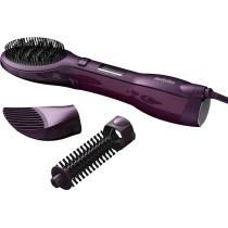 Babyliss The Paddle Air Brush Airstyler, High-Octane 1000W Pro Styling Brush, Adjustable 2 Speeds and Temperature Settings For Quick Dry, Ionic Function With 3 Free Attachments, As115Sde (Purple)