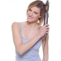 Babyliss The Paddle Air Brush Airstyler, High-Octane 1000W Pro Styling Brush, Adjustable 2 Speeds and Temperature Settings For Quick Dry, Ionic Function With 3 Free Attachments, As115Sde (Purple)