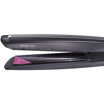Babyliss Flat Iron Slim Protect 28 Mm Wet and Dry Hair Straightener - Black, St326E