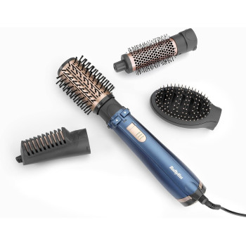 Babyliss Air Styler Pro 1000, 38Mm Thermal Brush With 2, 2M Swivel Cord, Rotating 50Mm Soft Bristle Brush With 2 Heats Plus A Cool Setting Lightweight Design and Salon-Quality Results, As965Sde