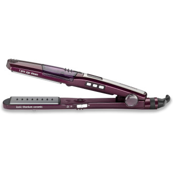 Babyliss 369 Hair Straightener Nano Titanium Ceramic Coating: Soft And Strong High-Performance Heating Up To 230 degree Ceramic Plates For Smooth And Shiny Results St395Sde(Purple), One Size