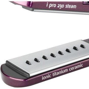 Babyliss 369 Hair Straightener Nano Titanium Ceramic Coating: Soft And Strong High-Performance Heating Up To 230 degree Ceramic Plates For Smooth And Shiny Results St395Sde(Purple), One Size