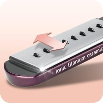 Babyliss 369 Hair Straightener Nano Titanium Ceramic Coating: Soft And Strong High-Performance Heating Up To 230 degree Ceramic Plates For Smooth And Shiny Results St395Sde(Purple), One Size