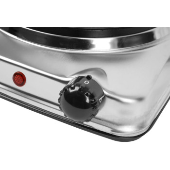 Afra Japan Single Electric Hotplate, 1500W, Thermostatic Control, Stainless Steel, Overheat Protection, G-Mark, Esma, Rohs, And Cb Certified