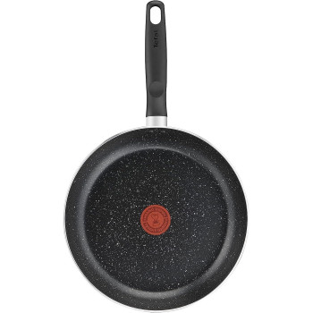 Tefal Dark Stone 9 Pc Set Non-Stick Cooking Set, Safe Coating Cookware, Heat Indicator, Ergonomic Handles, Glass Lid, B491S985