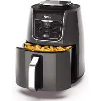 Ninja Air Fryer Max Xl Af160, Max Crisp, Air Roast, Bake, Reheat, Dehydrate, 5.2 Liters, 1750 Watts, Grey And Black