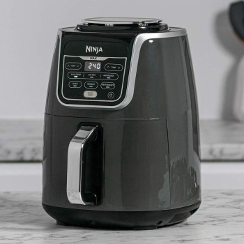 Ninja Air Fryer Max Xl Af160, Max Crisp, Air Roast, Bake, Reheat, Dehydrate, 5.2 Liters, 1750 Watts, Grey And Black