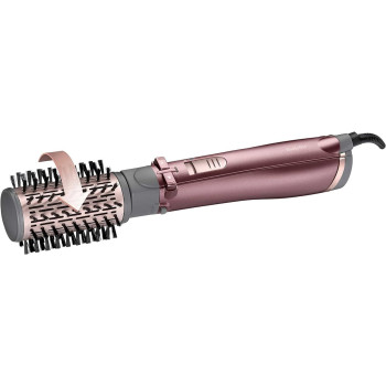 Babyliss 4 In 1 Rotating Air Styler Brush Potent 1000W Styler For Ultra-Fast Drying Salon Finish With Interchangeable Attachments For Hair Volumizing, Smoothing and Straightening As960Sde (Purple)