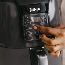 Ninja Air Fryer Af100, Roast, Reheat, Dehydrate, 3.8 L, 1550 Watts, Grey And Black