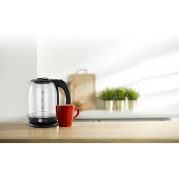 Afra Japan Electric Kettle Glass, 1500W, 1.8L, Strong Glass Body, Esma, Rohs, And Cb Certified