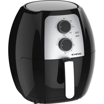 Khind Air Fryer - 7.7L Xl Capacity Air Fryer With Non-Stick Pan, Timer andTemperature Control, Healthy Cooking With Up To 80 percentage Less Fat, Auto Shut Down, Black Coloue, ARF77
