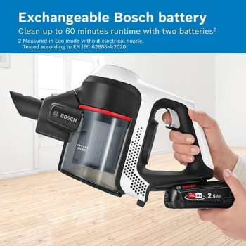 Bosch Serie 6 Rechargeable Vacuum Cleaner Unlimited White, BCS612GB