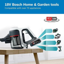 Bosch Serie 6 Rechargeable Vacuum Cleaner Unlimited White, BCS612GB