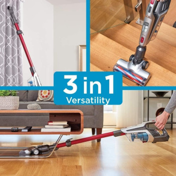 Black and Decker 21.6V 2Ah Li-Ion 500Ml 3-In-1 Cordless Stick Vacuum With Jack Plug Charger Red Bhfe620J-Gb