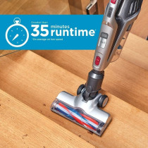 Black and Decker 21.6V 2Ah Li-Ion 500Ml 3-In-1 Cordless Stick Vacuum With Jack Plug Charger Red Bhfe620J-Gb