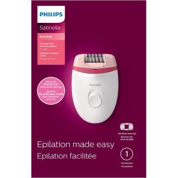 Philips Satinelle Essential Compact Hair Removal Epilator, BRE235/04