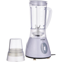 Khind 330W Blender, 1.5L Jar, 2 Speed, Jar Safety Locking Mechanism, Ergonomic Design, Safety Switch, Powerful And Compact, Rust-Free Stainless Steel Blades, Lightweight And Portable, White - Bl1012