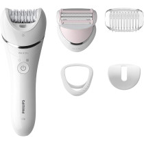 Philips Epilator Series 8000, Wet And Dry Cordless Hair Removal For Legs And Body With 5 Accessories, Shaving Head And Trimming Comb, 3 Pin, Bre71001