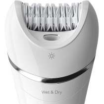 Philips Epilator Series 8000, Wet And Dry Cordless Hair Removal For Legs And Body With 5 Accessories, Shaving Head And Trimming Comb, 3 Pin, Bre71001
