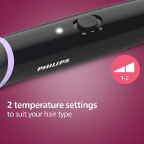 Philips Stylecare Essential Heated Straightening Brush Tourmaline Ceramic Coating 2 Temperature Settings Hair Straightener Thermoprotect Technology BHH880/03