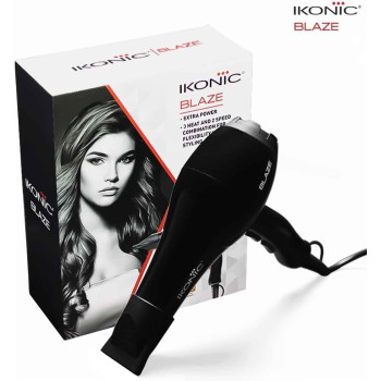 Ikonic Blaze Hair Dryer, Model IK-Blaze, Black