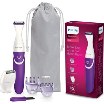 Philips Bikini Genie Cordless Women'S Trimmer For Bikini Line, With Shaving Head and Comb, BRT383/15