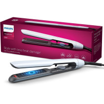Philips Hair Straightener BHS520/00, Thermoshield Technology To Lower Heat Damage, Argan Oil Infused Plates, 2x Ionic Care For Frizz-Free, Smooth, Shiny Hair (New Model) Blue