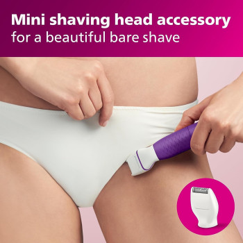 Philips Bikini Genie Cordless Trimmer For Bikini Line Hair Removal, With Shaving Head And Comb, BRT383/50