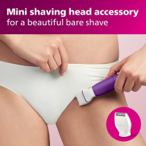 Philips Bikini Genie Cordless Trimmer For Bikini Line Hair Removal, With Shaving Head And Comb, BRT383/50