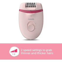 Philips Bre285/00 Compact Epilator With Opti-Light For Legs, Arms and Underarms - Corded