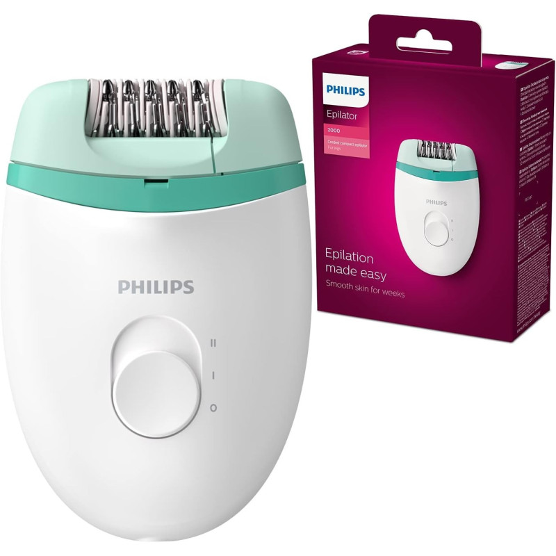 Philips Satinelle Essential Corded Compact Epilator, BRE224/00