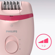 Philips Satinelle Essential Corded Epilator With 5 Attachments, BRE285/00