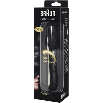 Braun Satin 7 Hair Styler Comb Brush, BR710, Black - International Version