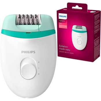 Philips Satinelle Essential Bre224/00 Epilator Green and White