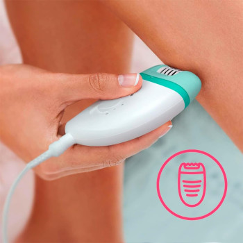 Philips Satinelle Essential Bre224/00 Epilator Green and White