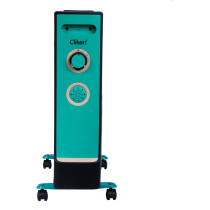 Clikon - Electric Room Heater With 2 Heat Level Settings, 4 Quartz Tubes, Adjustable Thermostat, Wide Angle Heat Rflectors, In-Built Safety Tip Over Switch, Ipx4 Circuit, Wheel Attachment - CK4205