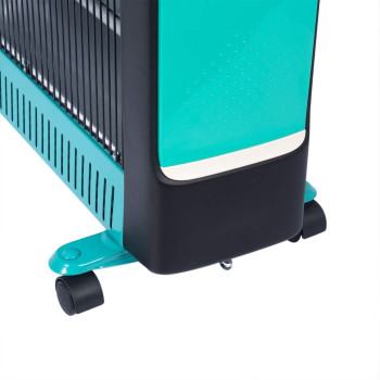 Clikon - Electric Room Heater With 2 Heat Level Settings, 4 Quartz Tubes, Adjustable Thermostat, Wide Angle Heat Rflectors, In-Built Safety Tip Over Switch, Ipx4 Circuit, Wheel Attachment - CK4205