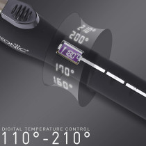 Ikonic Professional Curling Tong, Ct-19, Black