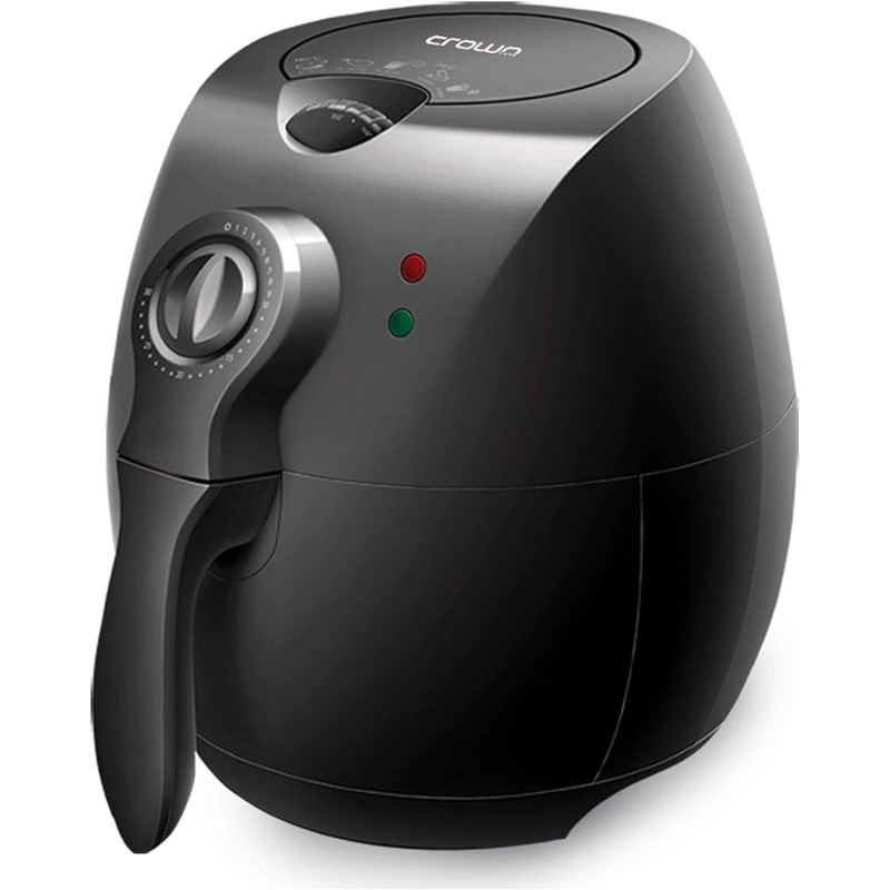 Crownline Cl-113 Air Fyrer (Oil Free Fryer) 220-240V Ac 50/60Hz, 1500W Class I, Black Colour