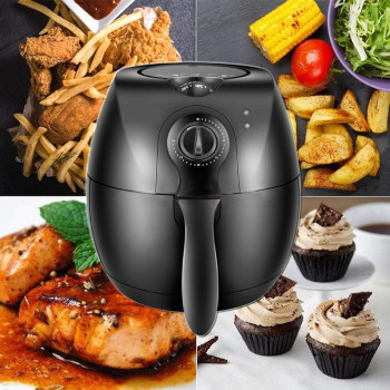 Crownline Cl-113 Air Fyrer (Oil Free Fryer) 220-240V Ac 50/60Hz, 1500W Class I, Black Colour