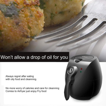 Crownline Cl-113 Air Fyrer (Oil Free Fryer) 220-240V Ac 50/60Hz, 1500W Class I, Black Colour