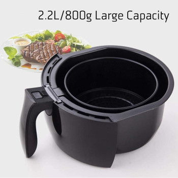 Crownline Cl-113 Air Fyrer (Oil Free Fryer) 220-240V Ac 50/60Hz, 1500W Class I, Black Colour