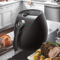 Crownline Cl-113 Air Fyrer (Oil Free Fryer) 220-240V Ac 50/60Hz, 1500W Class I, Black Colour