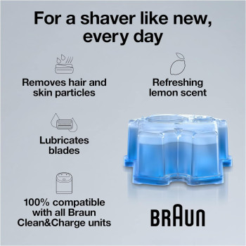 Braun Clean and Renew Refills 2 Cartridges, 5.7 Oz Each