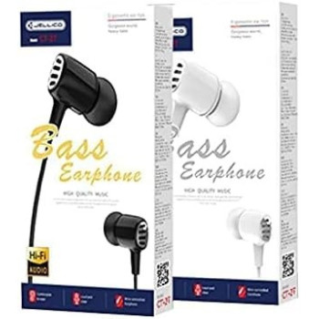 Jellico Ct 27 Sport Earphone Wholesale Wired Super Bass 3.5Mm Black Headset Earbud With Microphone Hands Free For Xiaomi Phone