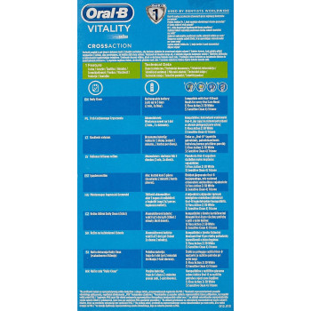 Oral-B Vitality Cross Action Electric Toothbrush, Blue