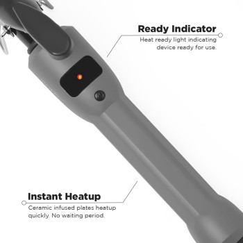 Ikonic Curl Me Up Curling Tong, Hair Curler, Size 19, Grey Colour