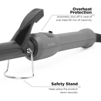 Ikonic Curl Me Up Curling Tong, Hair Curler, Size 19, Grey Colour