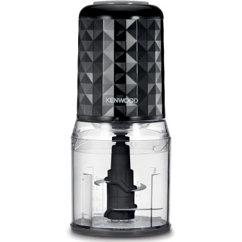 Kenwood Chopper 400W Electric Food Chopper With 500Ml Bowl, Dual Speed, Stainless Steel Quad Blade, Rubber Lid, Ice Crush Function Chp 40.000Bk, Black